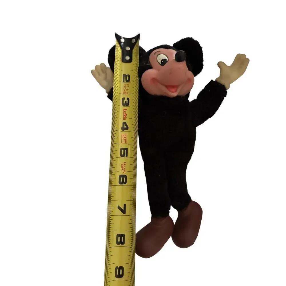 Mickey Mouse Plush Doll Rubber Face Applause 8” Vintage